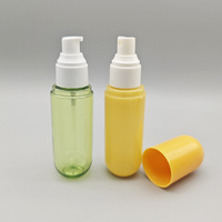 Flacon pulvérisateur en plastique de 80 ml avec pompe à lotion, ensemble assorti pour nettoyant visage, shampoing, huile essentielle