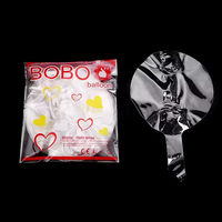 Ballon Bobo Transparent Rond en PVC Transparent de 18/24/36 Pouces Ballon Bulle en Plastique Bobo pour Décoration de Fête Cadeau Farce
