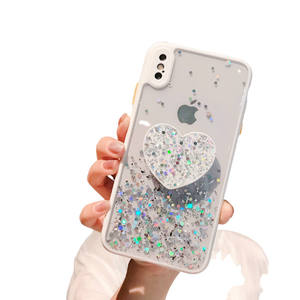 <span class=keywords><strong>Coque</strong></span> de téléphone portable en acrylique de couleur unie avec support en forme de cœur pour Iphone 11 Pro <span class=keywords><strong>Huawei</strong></span> <span class=keywords><strong>P30</strong></span> - Product Image 6