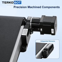 Kit Sabuk Konveyor Mini DT-AC-CB070-02E dengan Sensor Jarak Warna untuk Pelatihan Otomasi STEM Lengan Robot Edukasi Desktop