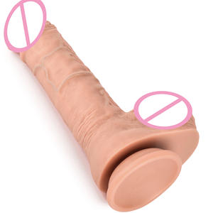 Juguete sexual consolador realista grande largo casero flexible clon normal erecto popular mejor consolador con ventosa juguetes sexuales - Product Image 2