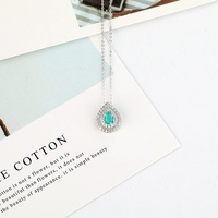 2020 Usine Femmes Bijoux Collier Argent 925 Collier Pierres Précieuses Femmes Bijoux Pendentif Colliers Cadeau 2020 Classique Logo Personnalisé