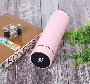 Muestra gratis 500ml Termo de acero inoxidable Pantalla táctil Vacío Smart LED Botella de agua inteligente 12-24 Horas Aislamiento térmico - Product Image 5