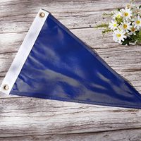 Décorations de fête à la maison en plein air en gros toutes les conceptions avec œillets en laiton drapeaux de fanion personnalisés drapeau de bateau triangle