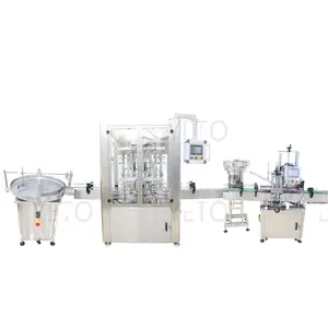 competitive factory use automatic high speed capacity lotion sauce filling capping labeling cup machinery price