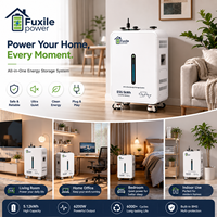 Onduleur solaire hybride 6200W avec batterie LiFePO4 5kWh, ESS tout-en-un, BMS intégré, 6000 cycles, MPPT 6000W pour maison hors réseau