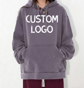 European <b>American</b> Retro Fashion Cotton & Polyester <b>Hoodie</b> High Quality Daily Wear Pullover Washed Print <b>Hoodie</b> - Product Image 3