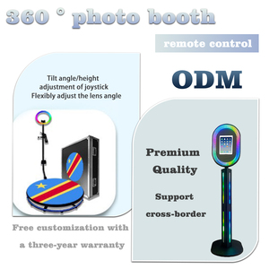 Piattaforma Rotante a 360 Gradi Compatibile con Telefoni Cellulari e Tablet, Rotatori da 80cm e 100cm, Cabina Fotografica con Piattaforma Rotante per 3-4 Persone - Product Image 2