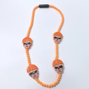 Collane LED a Forma di Zucca per Halloween all'Ingrosso, Luminose con 3 Modalità - Gioielli Creativi per Feste Horror e Decorazioni di Carnevale - Product Image 1