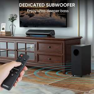 Barre de son Saiyin avec caisson de basses, enceinte Bluetooth 2.1 canaux pour TV, home cinéma et jeux - Product Image 2