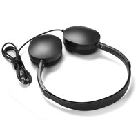 Casque d'écoute jetable pour avion LINX à bas prix, livraison rapide, noir, ABS+PVC, étanche IPX-1, prise 3,5 mm