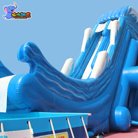 Toboggan Aquatique Géant Personnalisé pour Extérieur, Toboggan Gonflable Aquatique avec Piscine, Toboggan Aquatique « Flying Man »