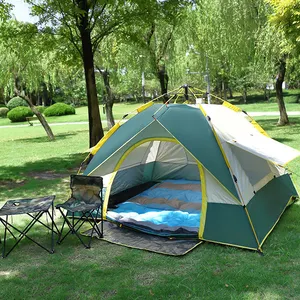 Tende da campeggio per famiglie a prova di vento e impermeabili all'aperto tende da campeggio pieghevoli per 2 persone all'aperto da campeggio all'aperto