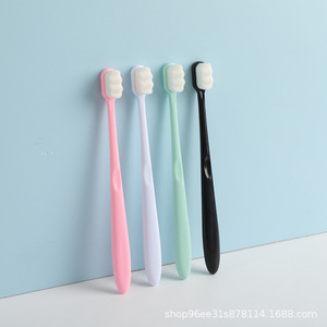 Disposable <b>Pet</b> Toothbrush Soft Bristles For Cats And Dogs Black White Pink Green PP Material - Product Image 4