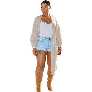 Casual Street Everyday Women's Sweater <b>Cardigan</b> Loose <b>Knee</b> <b>Length</b> <b>Cardigan</b> Knitted Love and Peace <b>Cardigan</b> Coat for Women - Product Image 4