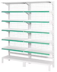 Exhibidor de Ropa Acrílico Ajustable de Alta Resistencia con 3 Estantes Perforados y Montaje Rápido en Techo para Supermercado - Product Image 6