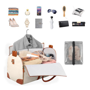 Bolsa de Viaje Multifuncional para Ropa, Porta Trajes Antiarrugas con Percha, Bolsa de Fin de Semana Impermeable para Hombres y Mujeres - Product Image 2