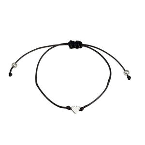 Braccialetto minimalista in acciaio inossidabile con <span class=keywords><strong>filo</strong></span> di cera a mano semplice <span class=keywords><strong>amore</strong></span> e amicizia coppia di gioielli artigianali - Product Image 4