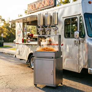 Machine à garnir les churros professionnelle à 3 réservoirs pour pâtisserie churros |   Équipement pour boulangerie artisanale et chariot de cuisine de rue - Product Image 1