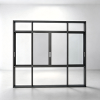 Fenêtre coulissante en aluminium Deioux avec double vitrage à rupture de pont thermique certifiée CE, conforme à la norme Energy Star, pour logement résidentiel