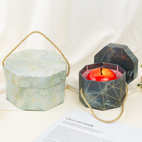 Coffrets cadeaux de forme irrégulière Motif imprimé en marbre Emballage décoratif Boîtes de fleurs Emballage de bonbons avec poignée