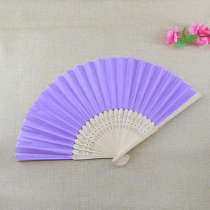 Wholesale Custom Personalized Large Wedding Nylon Folding Hand Fan Painted Flower Style for Promotional Use - Product Image 5