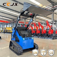 Mini-chargeuse compacte d'exportation certifiée CE EPA Euro5 avec plaque signalétique métallique pour la construction, l'agriculture et la fourniture mondiale de machines