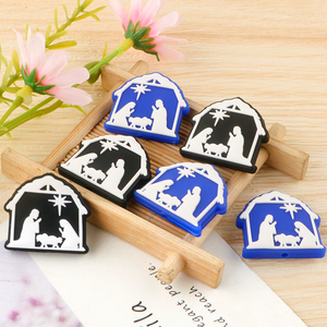 Fábrica personalizada suave Bpa libre Jesús Parsonage mordedor silicona Focal cuentas para Diy joyería con cuentas llavero pulsera Fabricación de bolígrafos - Product Image 6