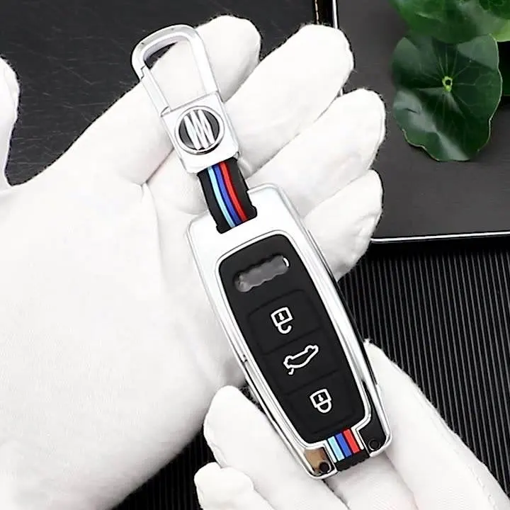 Factory Good Price Key Fob Cover Car Key Case Protection For Audi A6 A7 A8 A4 C8 Q8 Q5 D5 E-tron Accessories Durable Car Sty