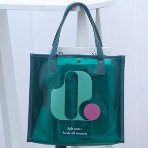 Outdoor Waterproof PVC PU Tote <b>Pursed</b> Customized Size Women PVC Shoulder Handbag Printed Logo Handbag for Women - Product Image 1
