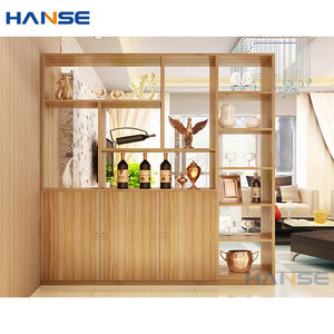 خزانات تقسيم الشاشة الخشبية الصلبة الحديثة المخصصة للمنزل فيلا مكتب مدخل غرفة المعيشة مقسم عرض الغرض مختلف - Product Image 2