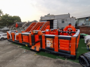 Yuedong 60ft kastil tiup komersial luncuran rumah rintangan pesta hiburan - Product Image 2