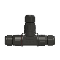Conector Redondo Macho-Hembra de 3 Pines IP68, 32A 300V CA para Distribución de Iluminación Exterior
