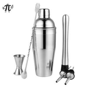 Nouvel ensemble de mélangeur à cocktails réutilisable et écologique en acier inoxydable 6 pièces avec <span class=keywords><strong>shaker</strong></span> et kit de barman – Collection 2025 en promotion - Product Image 6