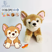 Uyeah OEM/ODM – Nouvelle Peluche Chien Jaune Mignon Personnalisable, Jouet en Peluche Réaliste et Interactif pour Animaux de Compagnie, Idéal pour les Cadeaux