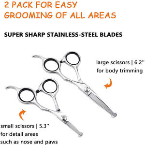 Coupe-ongles pour animaux de compagnie en acier inoxydable, pointe ronde de 4 pouces, pour toilettage des chiens, ciseaux de beauté, conception pratique - Product Image 4