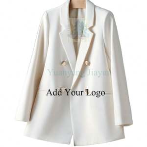 ठोस रंग v-गर्दन ऑफिशवेर ब्लेज़र स्ट्रीटवियर सुरुचिपूर्ण कोरा स्टाइल ब्लेज़र जैकेट 8 #2024 ब्लेज़र महिलाएं और आकार - Product Image 1