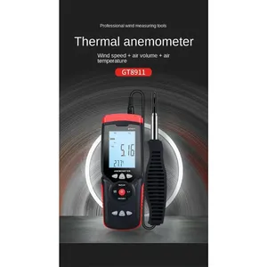 Anémomètre thermique GT8911 pour la mesure du volume d'air élevé et du vent léger - Product Image 6