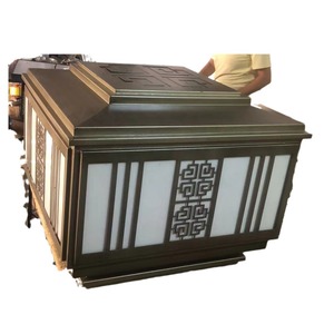 Copper Solar <b>Pillar</b> <b>Light</b> Outdoor Wall Mount Led For Villa Courtyard Doorway Square Column Lamp With 2 Year Warranty - Product Image 4