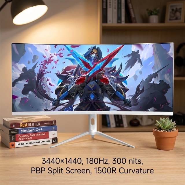 34-Inch 4K Gaming Monitor with HDR400 FreeSync USB RGB Light 21:9 Aspect Ratio UHD FHD 34 Inch LED in Stock