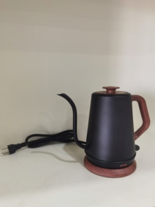 Hervidor eléctrico de cuello de cisne negro de 1,2 litros, hervidor de café inalámbrico de acero inoxidable, uso doméstico, repuestos gratuitos, posventa - Product Image 6