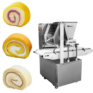 Longyu-máquina automática para hacer pasteles, máquina expendedora de pasteles pequeños, de esponja, línea de producción de pasteles