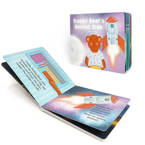 Édition impression personnalisée livres de conseil pour enfants à couverture rigide <span class=keywords><strong>livre</strong></span> Montessori livres d'histoire de Rocket Ride de l'ours endormi pour les enfants - Product Image 1