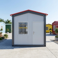 Casa Móvil Prefabricada de Lujo Moderna con Techo a Dos Aguas, Estructura de Acero, Cabaña Modular Tipo Contenedor para Resort