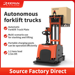 Carretilla elevadora Reeman, apilador eléctrico de paletas, carretilla elevadora de 600kg con sistema Agv, batería de litio opcional, fábrica/almacén/logística - Product Image 2