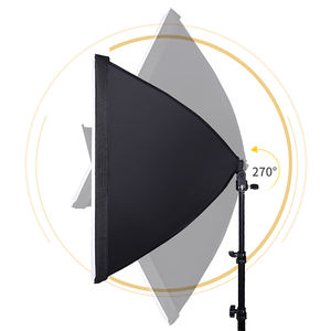 Kit <span class=keywords><strong>Softbox</strong></span> Studio Photo Rectangulaire Portable avec Éclairage LED, Tente Boîte à Lumière Douce 50x70 - Product Image 6