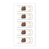 Nouveaux designs Match-3 Win Easy Open pour impression sérigraphique sur carton couché numérique, carton duplex CMYK pour tickets à languette personnalisés
