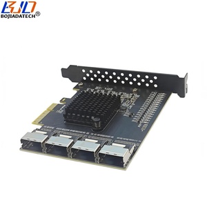 PCI Express PCI-E 4x đến 16 * SATA 3.0 Ổ đĩa cứng cáp dữ liệu + 4 * SFF-8087 kết nối PCIE x4 adapter thẻ - Product Image 2