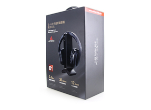Casque sans fil Artiste D1 <span class=keywords><strong>pour</strong></span> regarder la télévision avec émetteur 2,4 GHz, station de charge, volume élevé optique <span class=keywords><strong>pour</strong></span> les seniors, portée de 30 m - Product Image 6