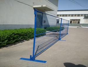 Canada et Australie Clôture temporaire pour chiens Base de chantier 8x10 Portes en treillis Panneaux galvanisés en béton Produit - Product Image 2